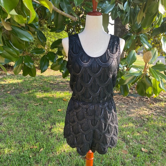 Francesca’s Black Sequin Romper - Picture 7 of 17